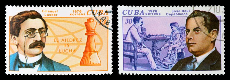 一套国际象棋邮票