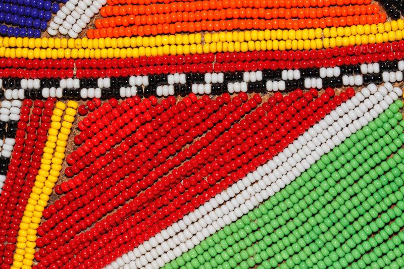 肯尼亚马赛部落装饰的非洲珠