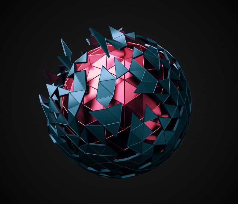 黑色低维混沌球的三维绘制