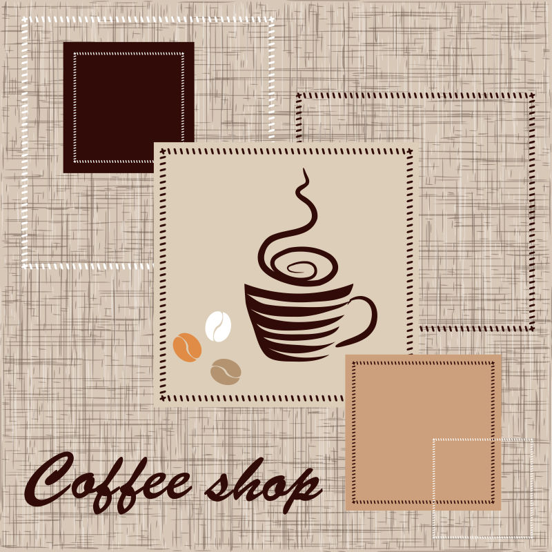 咖啡店矢量插图设计