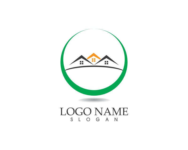 房地产公司的矢量logo设计
