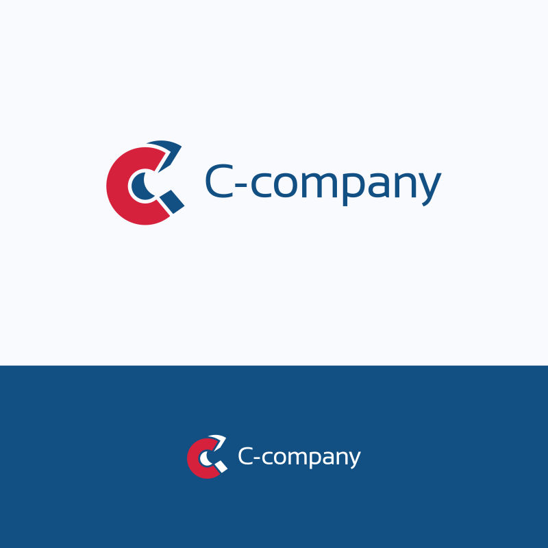 矢量c公司的创意标志设计
