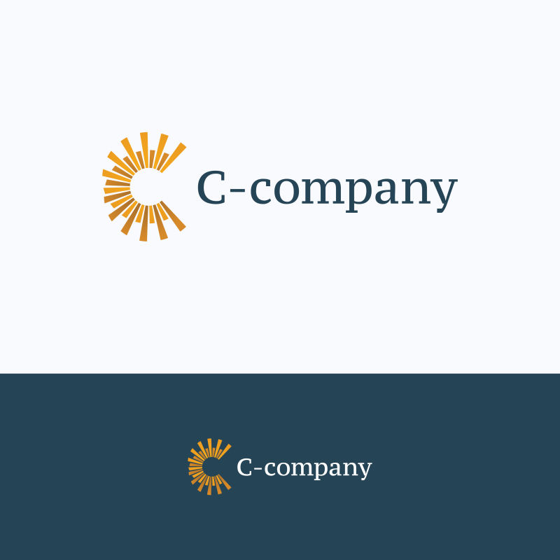 创意字母c的矢量公司标志设计