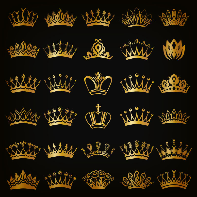 矢量创意维多利亚皇冠装饰设计