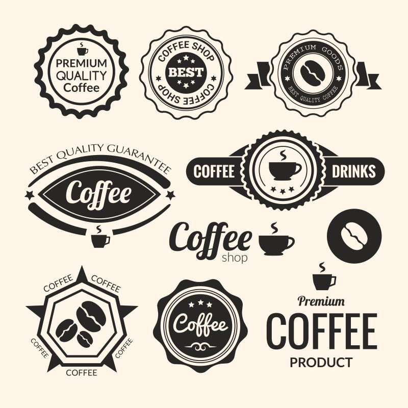 矢量的咖啡标志