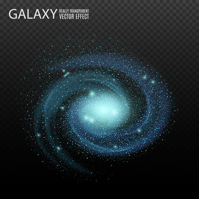 银河系图案的矢量背景设计