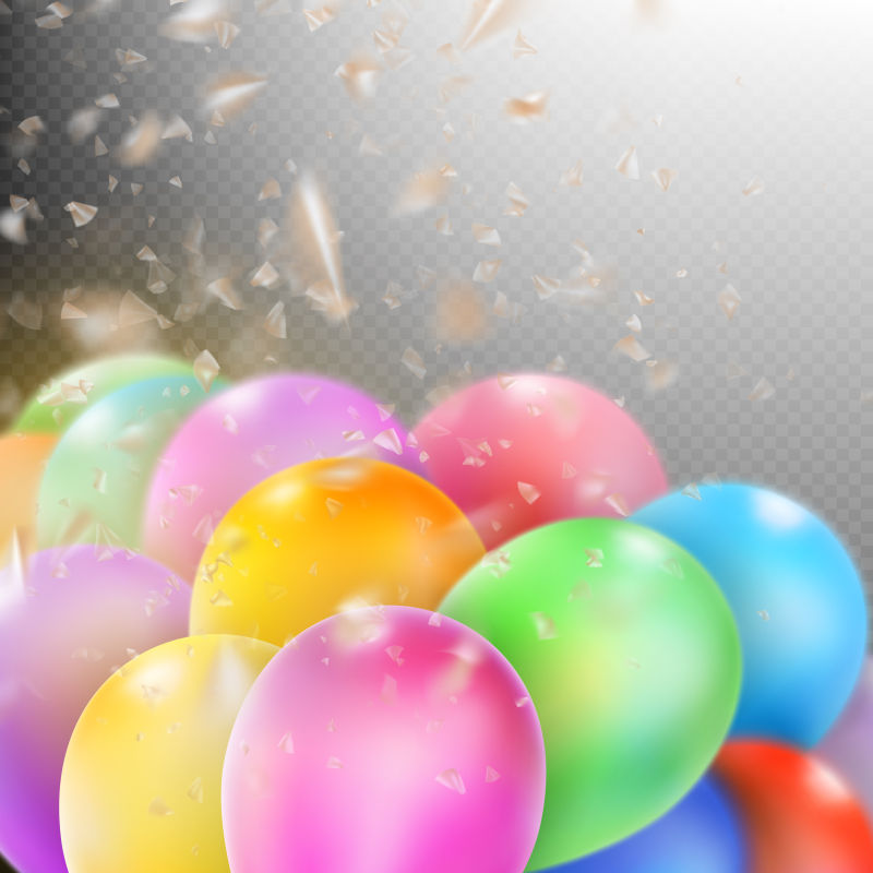 矢量气球元素的庆典背景