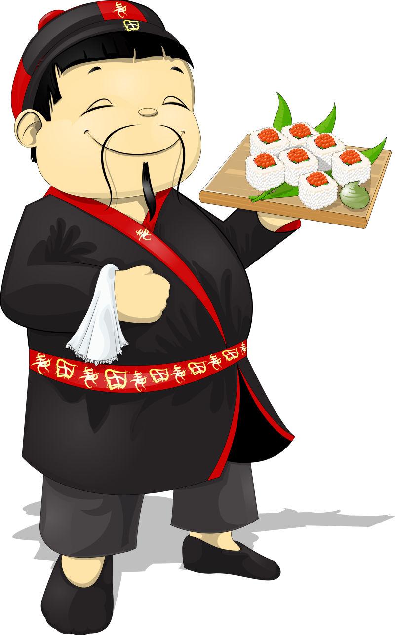 寿司老人卡通人物