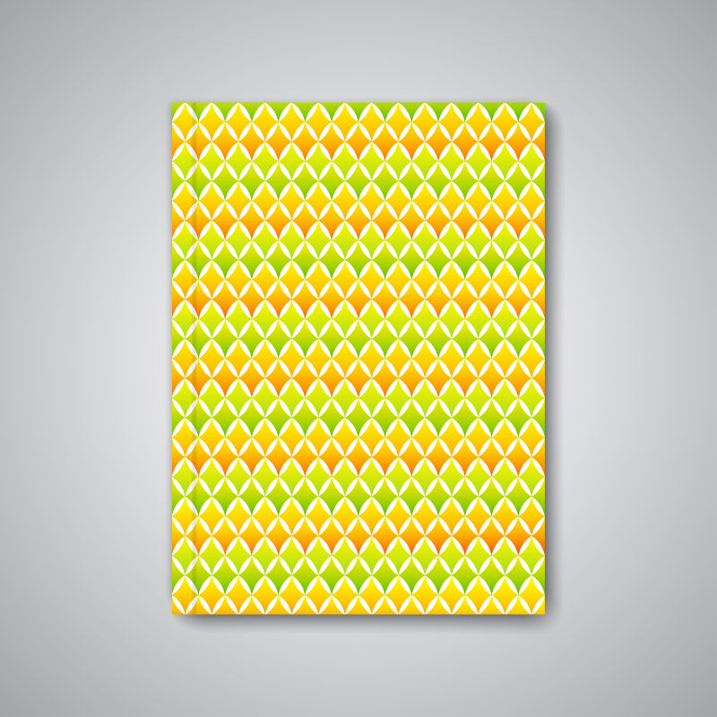 彩色矢量几何元素的封面设计