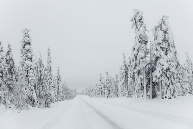 雪后的道路
