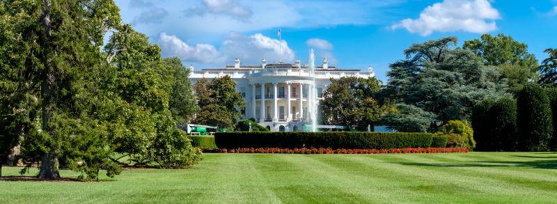 白宫与南草坪的景观