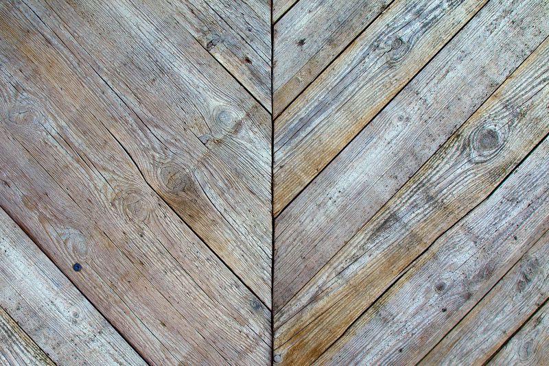 地板上老旧的木板表面