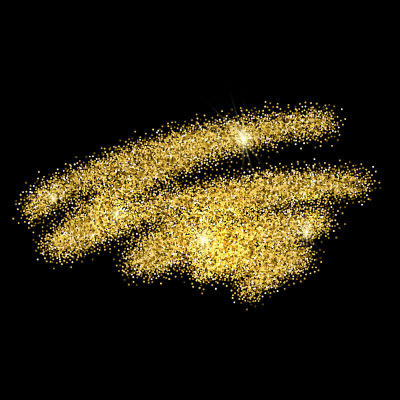 金色发光粒子背景矢量设计