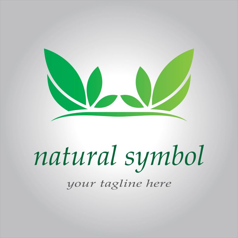 创意矢量自然生态的标志设计