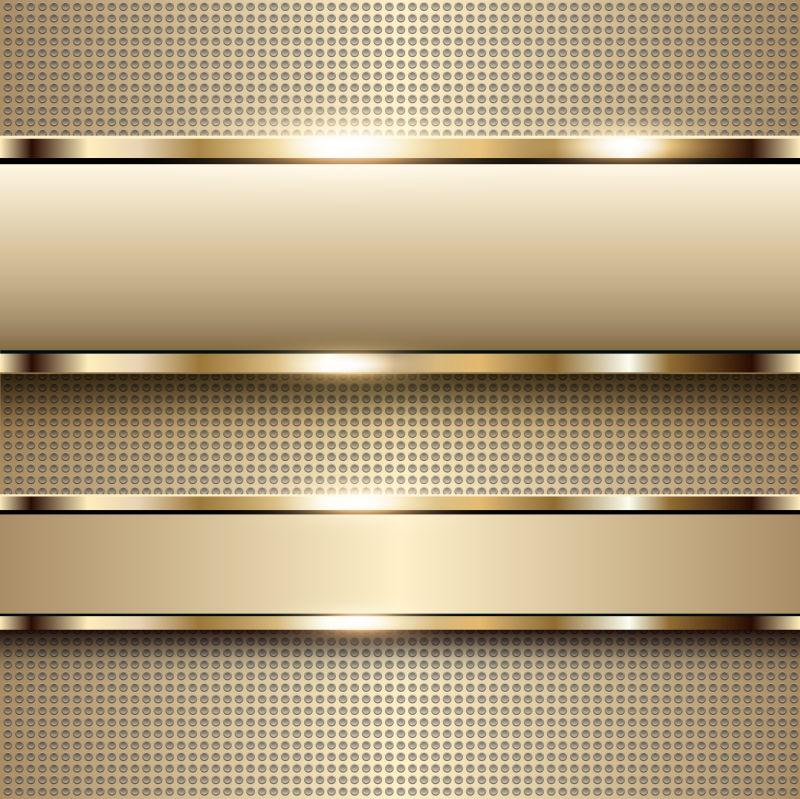 矢量的金色金属背景设计