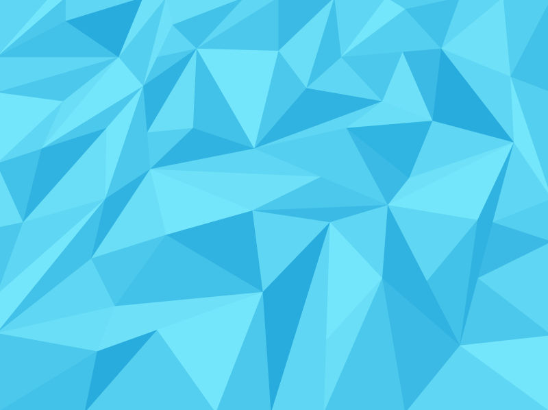 创意矢量蓝色抽象三角形背景