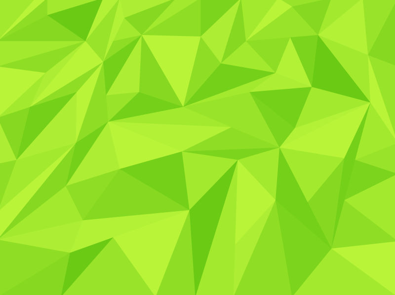 矢量绿色几何三角形抽象背景