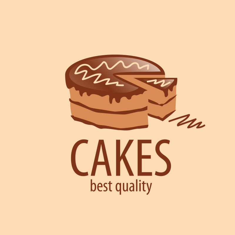 矢量蛋糕logo设计