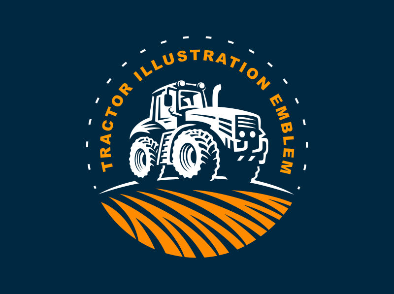 农业主题的矢量logo