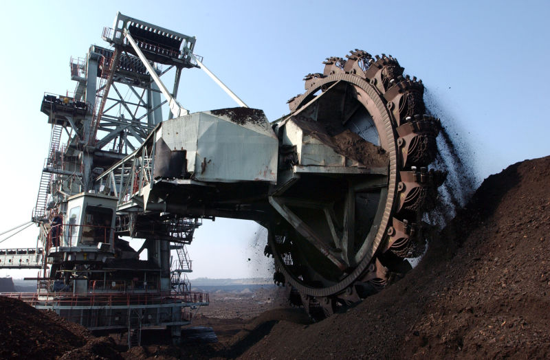 巨大的挖煤机器