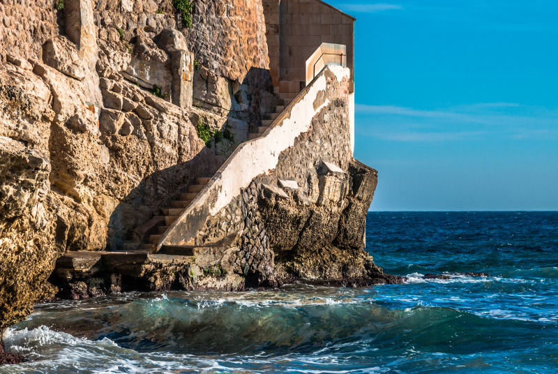 马略卡岛混凝土楼梯