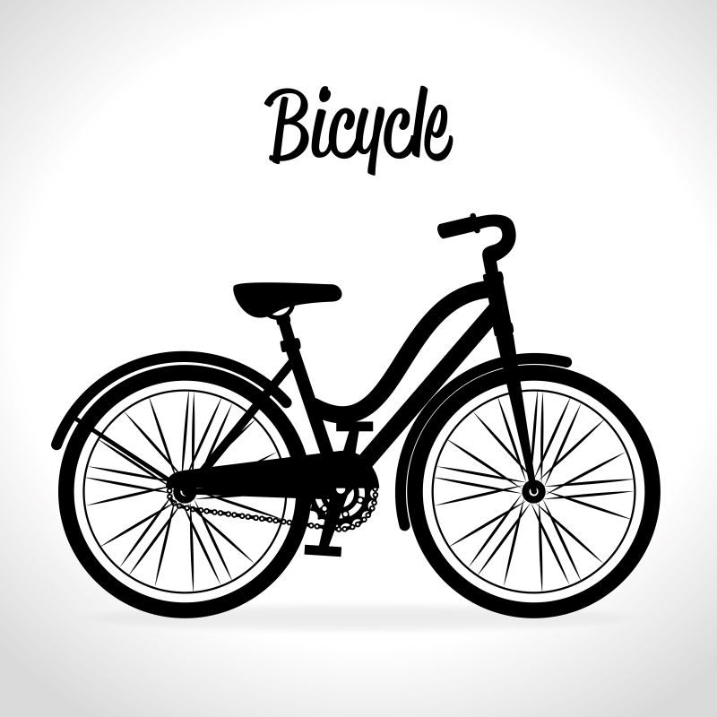 创意矢量自行车的插图设计