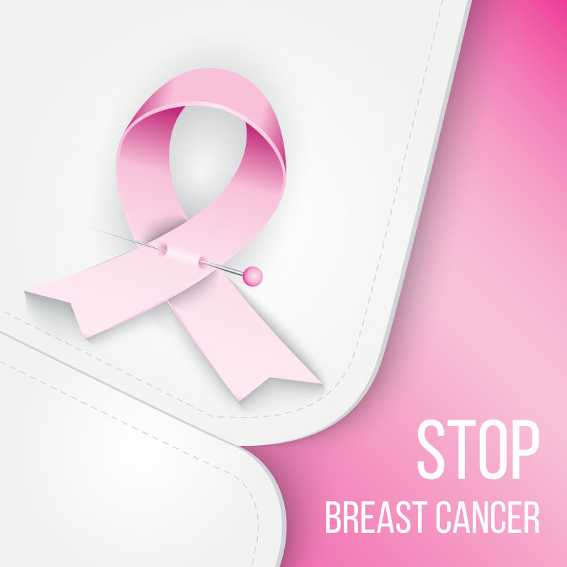 创意乳腺癌宣传月该您矢量背景