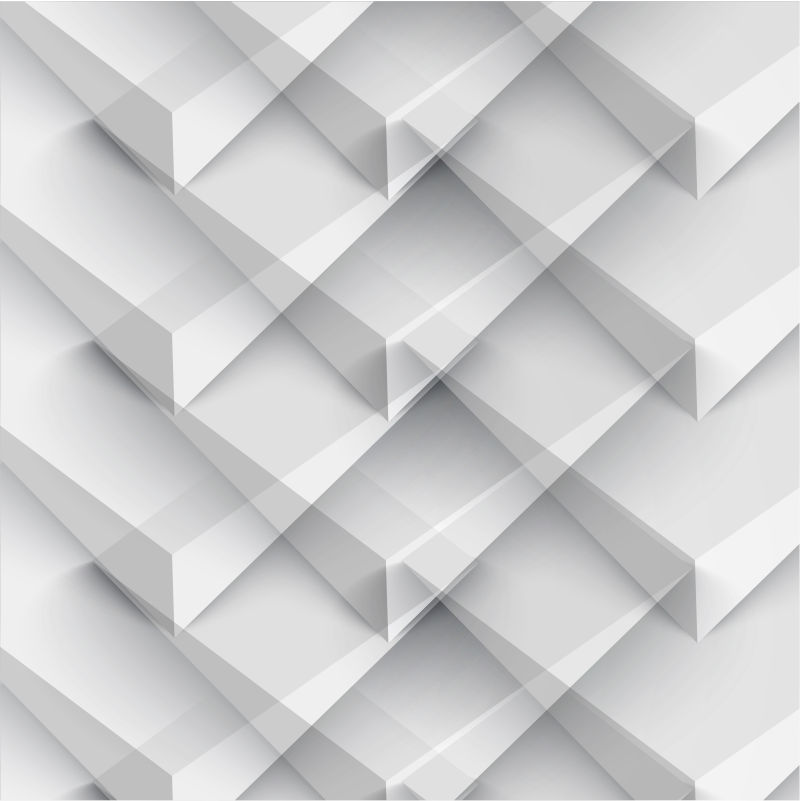 抽象的白色立体图案矢量设计