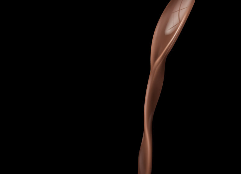 抽象矢量液体巧克力插图