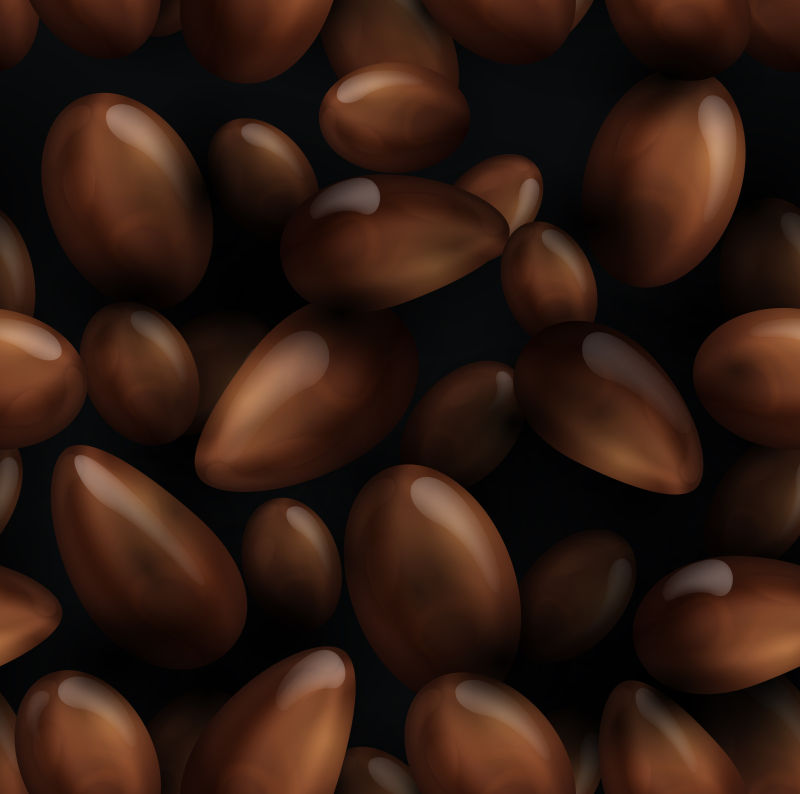 创意矢量巧克力豆插图