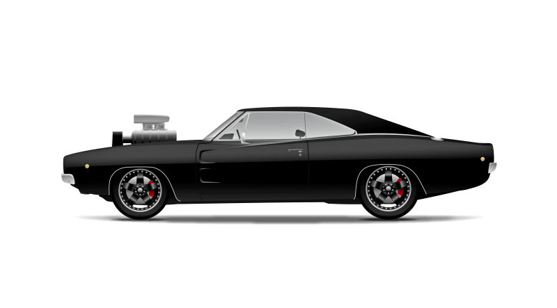 矢量的黑色汽车插图图片素材 黑色的老式汽车矢量插图插画素材 Jpg图片格式 Mac天空素材下载