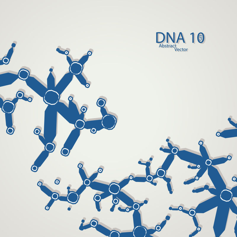 矢量DNA概念插图