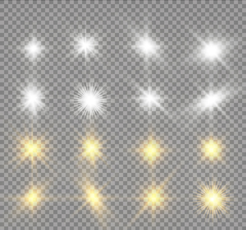 抽象矢量特殊耀斑光效的插图
