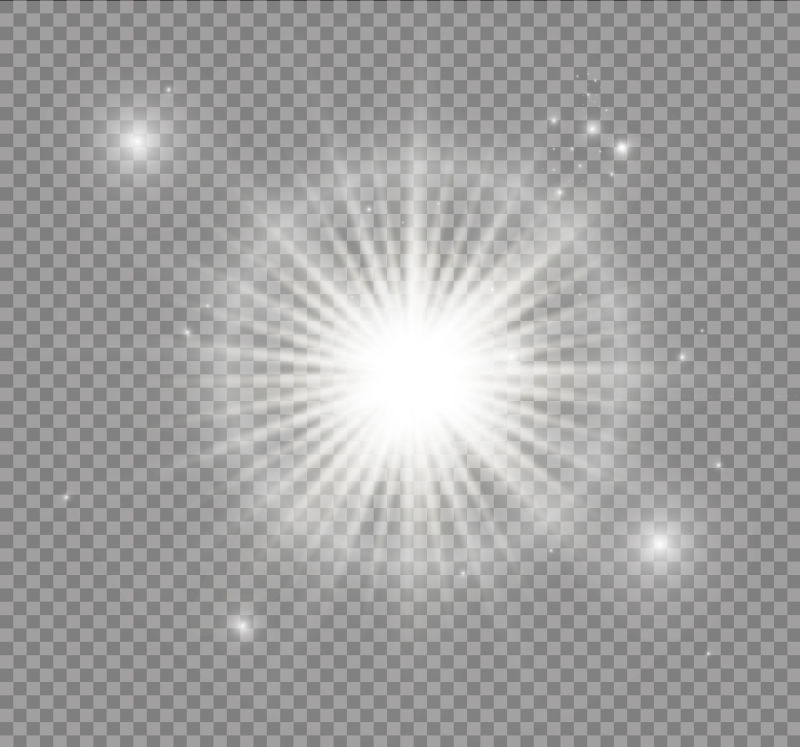 抽象矢量阳光光效的插图