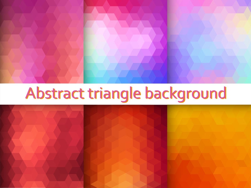 创意抽象三角抽象背景设计插图
