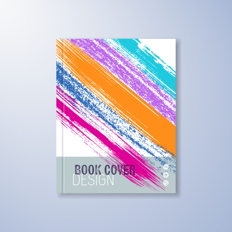 创意的彩色书本封面矢量设计