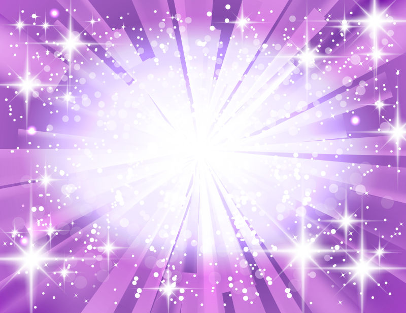 抽象矢量紫色星光梦幻背景