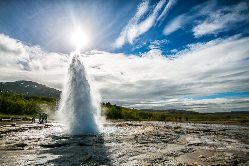 冰岛自然喷泉