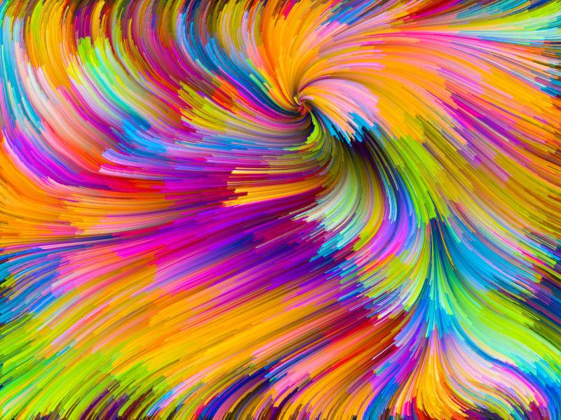 彩色螺旋抽象背景