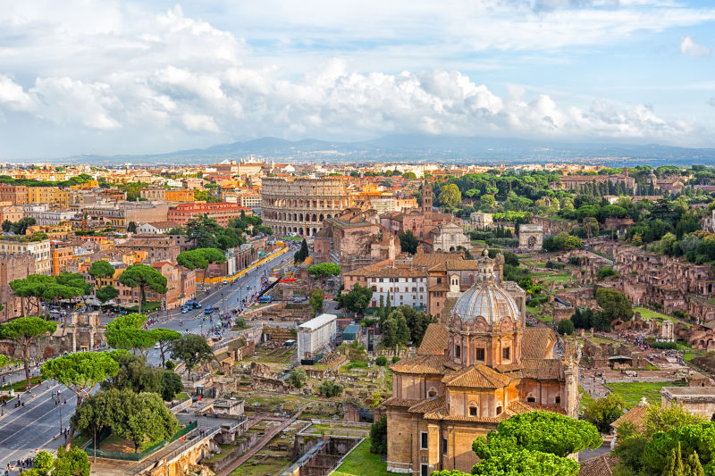 罗马城市鸟瞰图