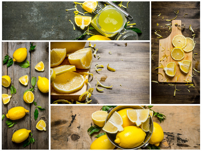 拼贴水果柠檬