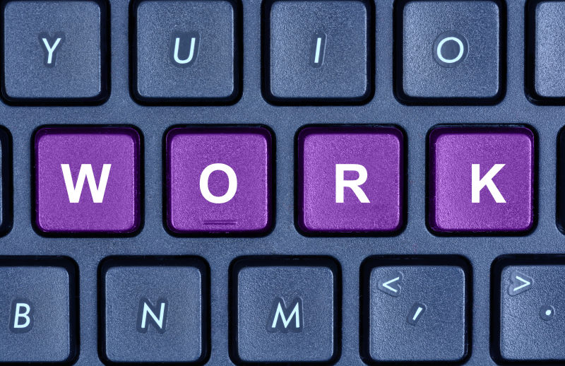 计算机键盘紫色按钮工作