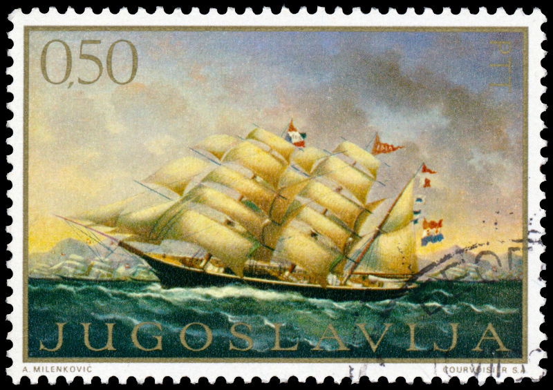 南斯拉夫船帆邮票