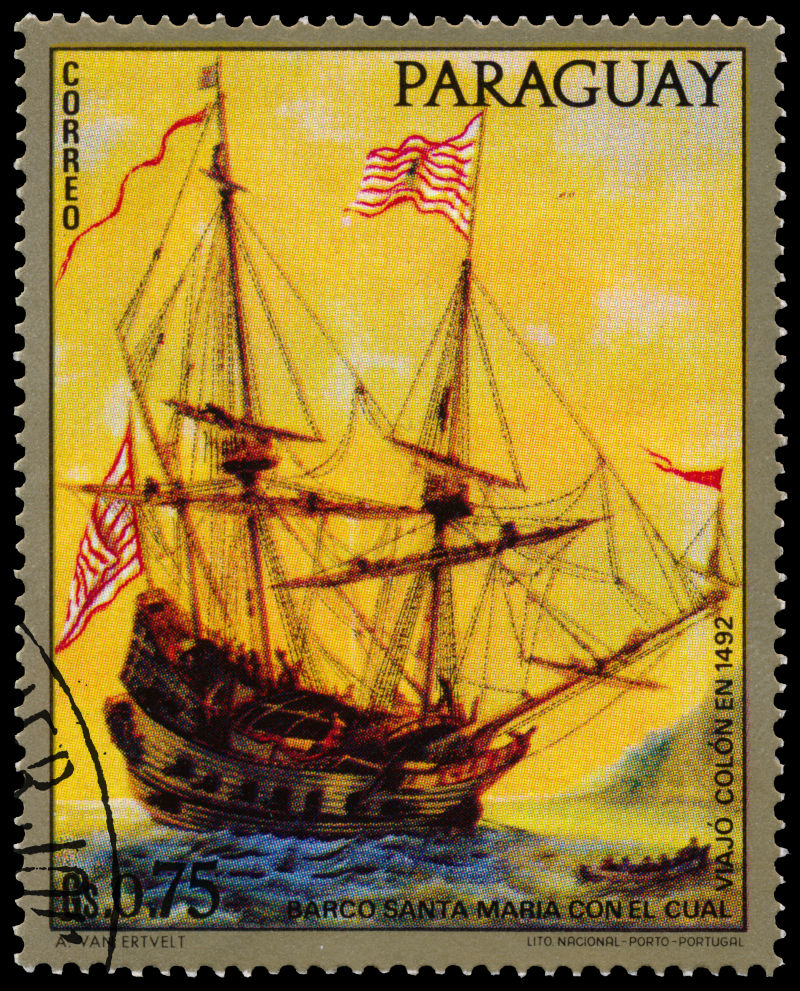 巴拉圭战舰的邮票