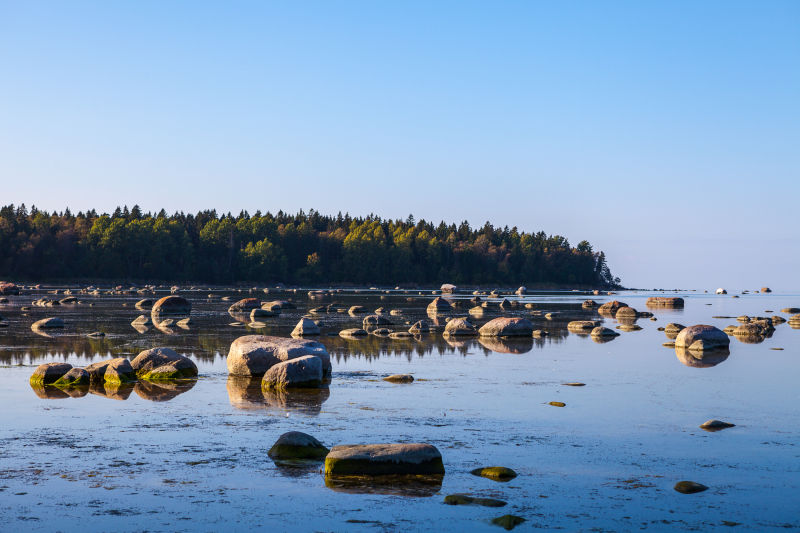 波罗海湾美丽的石头