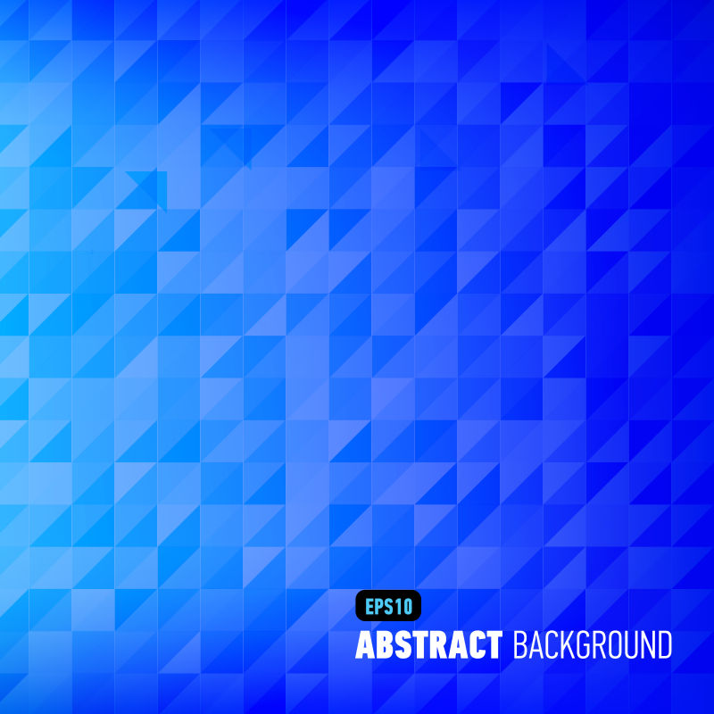 抽象矢量蓝色几何创意多边形背景
