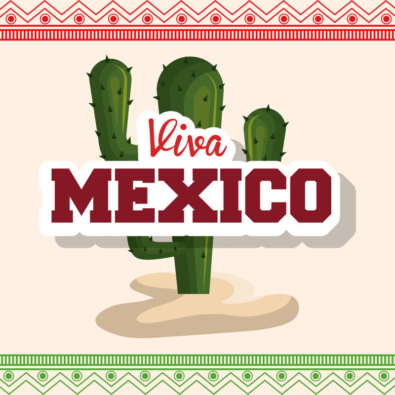 创意矢量墨西哥主题创意海报设计