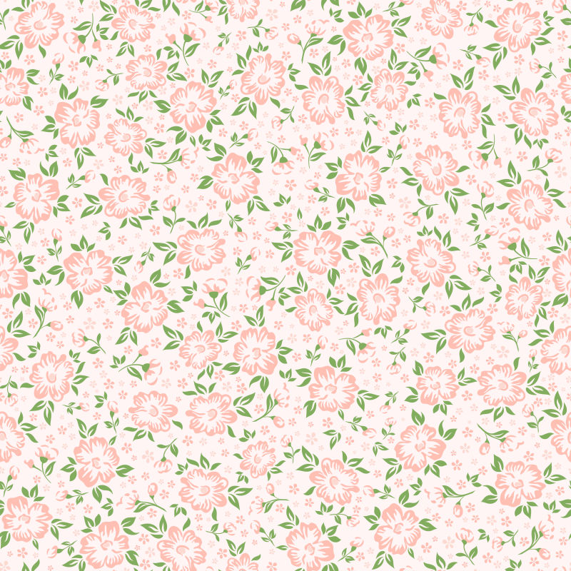矢量的粉色花朵图案