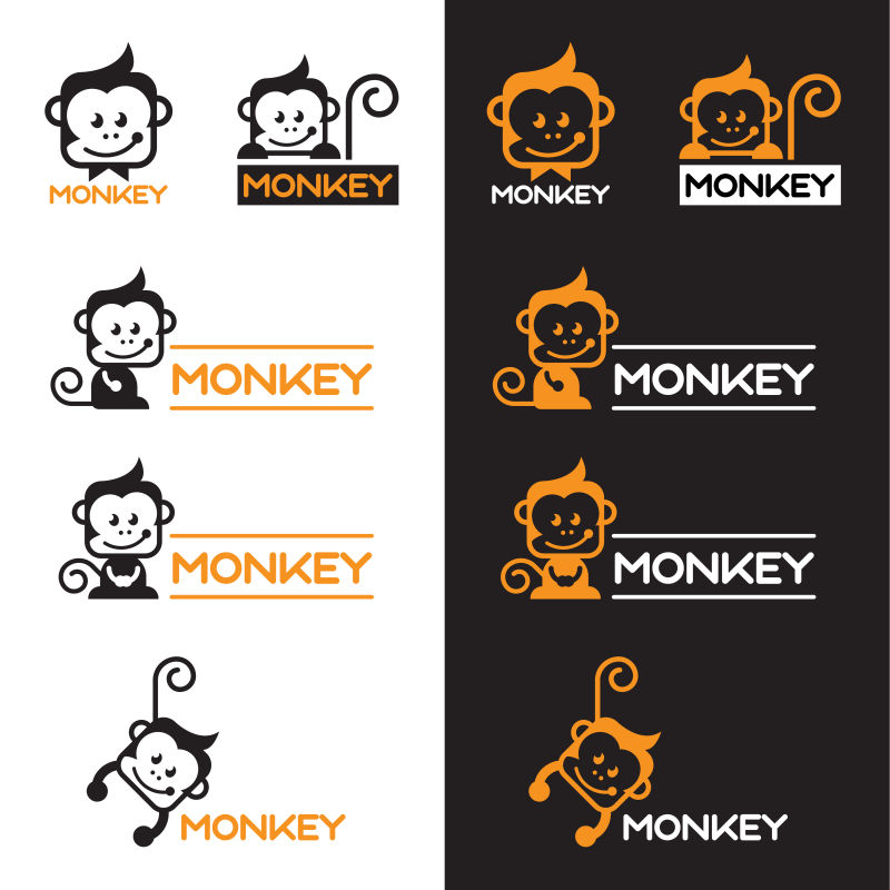 猴子logo矢量设计