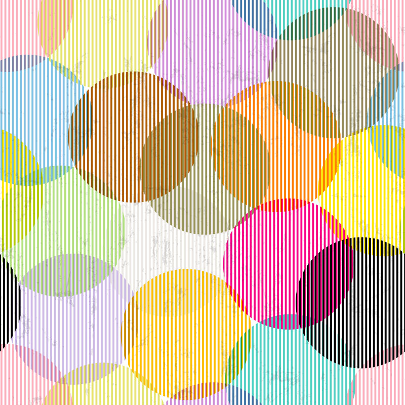 抽象的彩色线性圆形图案矢量